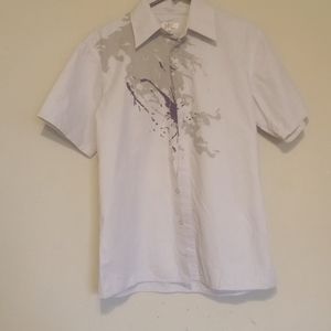 $8 MENS BEIGE CASUAL BUTTON DWN(XL runs small)